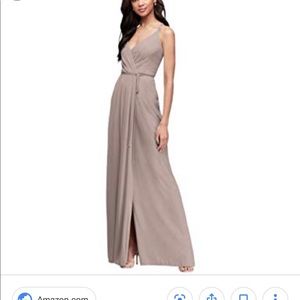 David's Bridal Georgette Wrap Dress